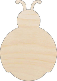 Ladybug Wood Craft Shape - Laser Cut Baltic Birch Unfinished DIY Wood Art Supplies BUG115 - The Wood Shape Store
