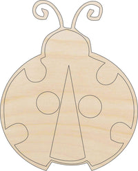 Ladybug Wood Craft Shape - Laser Cut Baltic Birch Unfinished DIY Wood Art Supplies BUG17 - The Wood Shape Store
