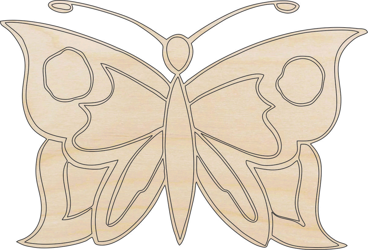 Butterfly - Laser Cut Out Unfinished Wood Craft Shape BUG18 Butterfly - Laser Cut Out Unfinished Wood Craft Shape BUG18