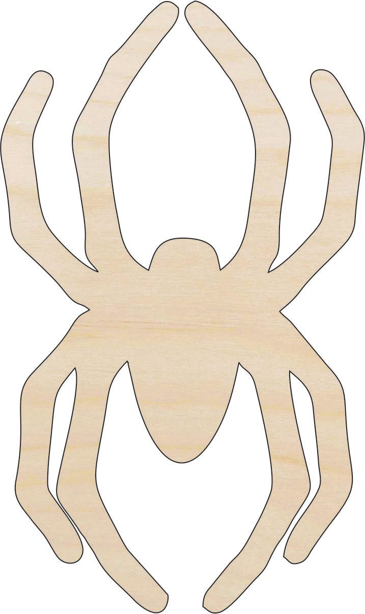 Spider Wood Craft Shape - Laser Cut Baltic Birch Unfinished DIY Wood Art Supplies BUG1 - The Wood Shape Store