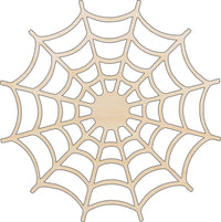 Spiderweb Wood Craft Shape - Laser Cut Baltic Birch Unfinished DIY Wood Art Supplies BUG21 - The Wood Shape Store