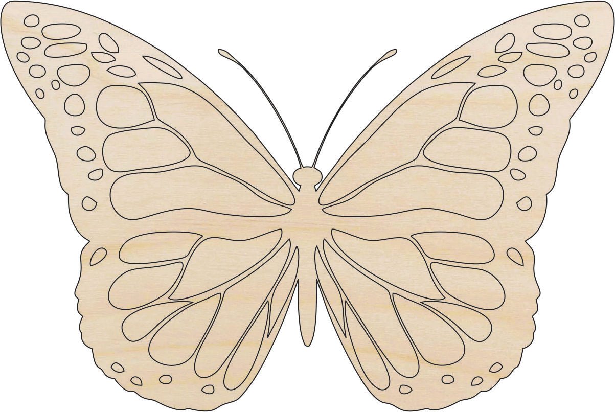 Butterfly Wood Craft Shape - Laser Cut Baltic Birch Unfinished DIY Wood Art Supplies BUG22 - The Wood Shape Store