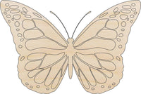 Butterfly Wood Craft Shape - Laser Cut Baltic Birch Unfinished DIY Wood Art Supplies BUG22 - The Wood Shape Store
