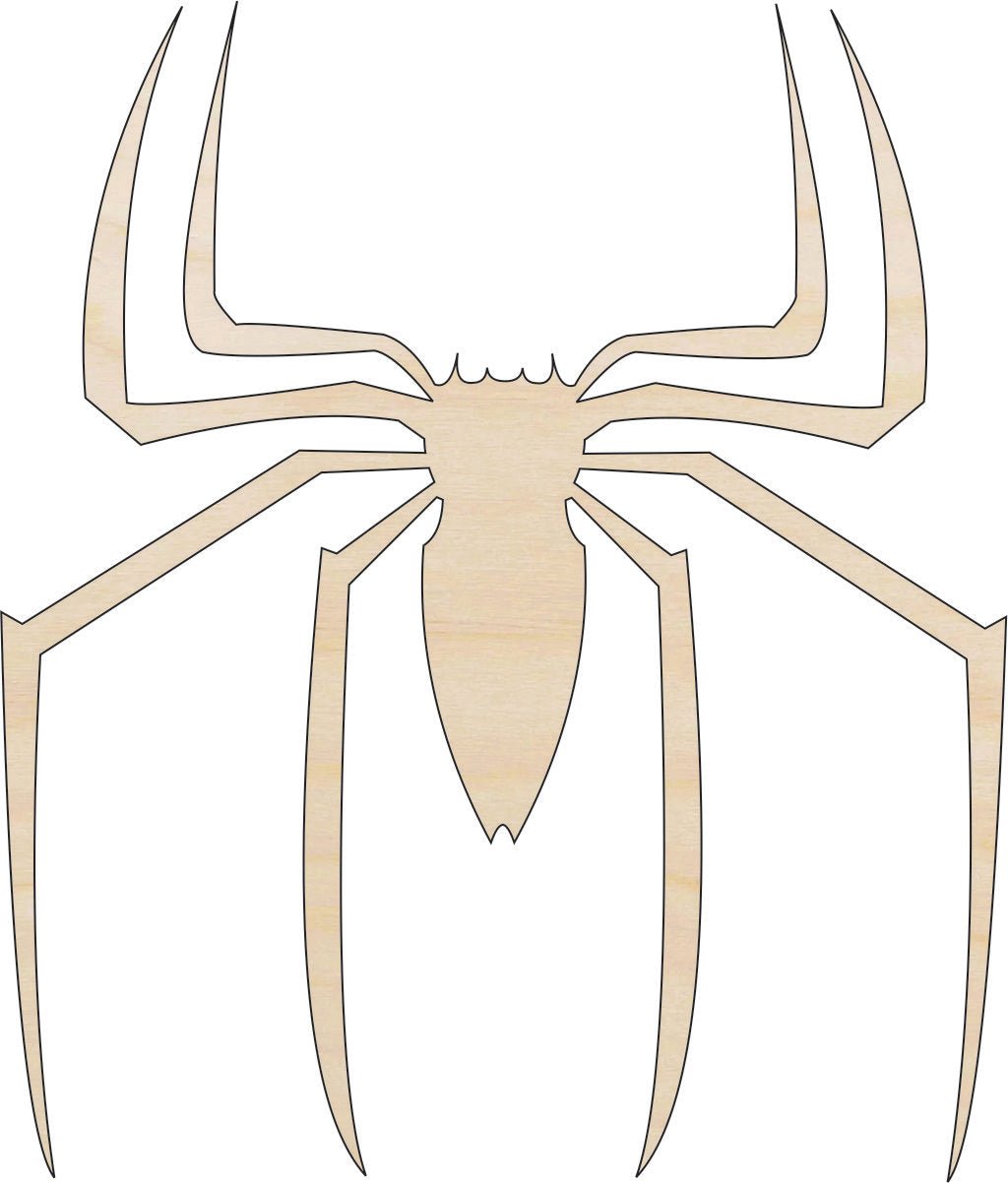 Spider Wood Craft Shape - Laser Cut Baltic Birch Unfinished DIY Wood Art Supplies BUG24 - The Wood Shape Store