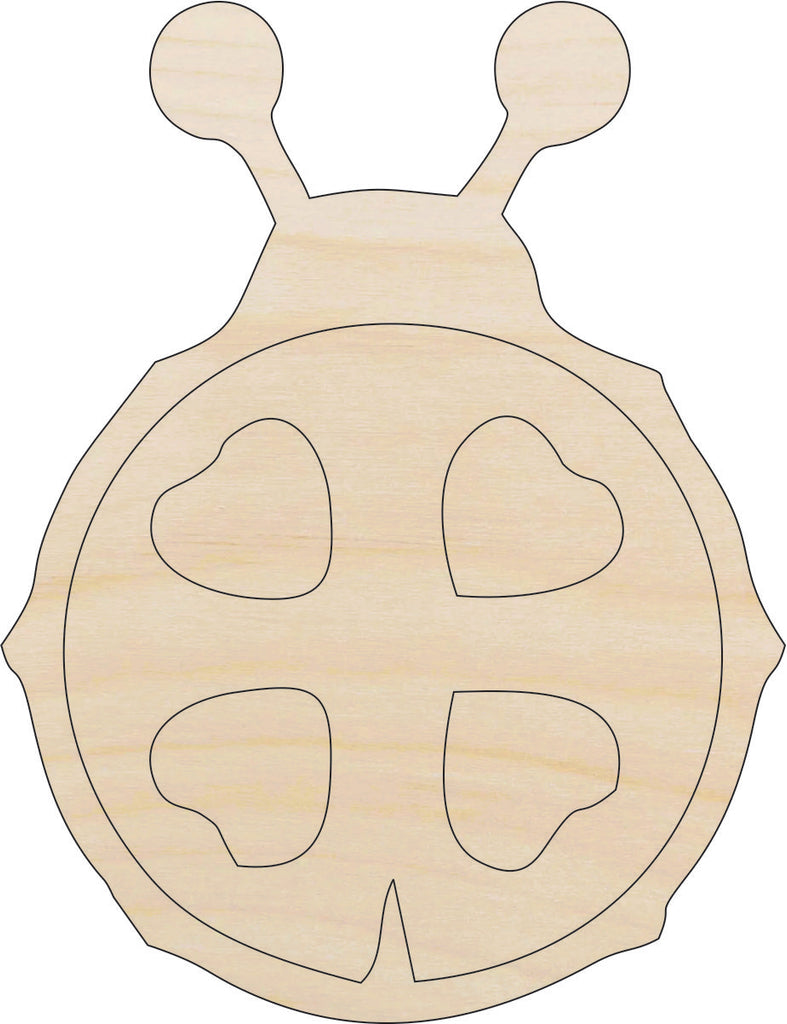 Ladybug - Laser Cut Out Unfinished Wood Craft Shape BUG2