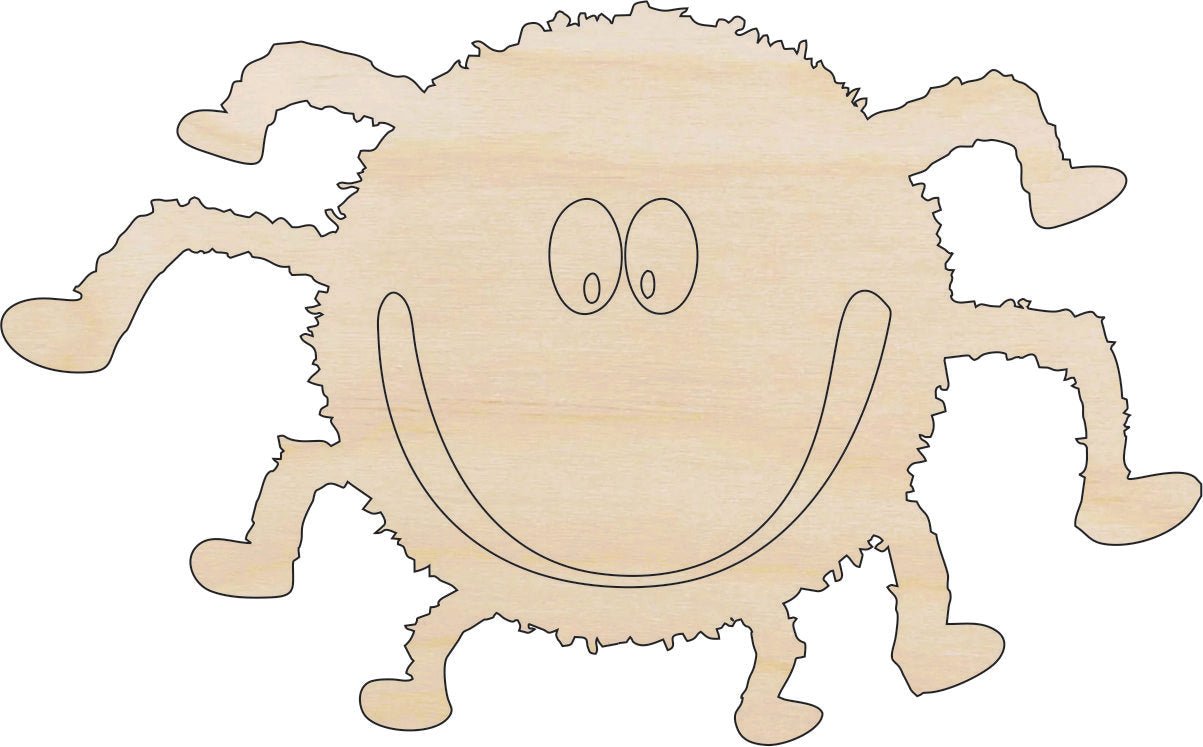 Spider Wood Craft Shape - Laser Cut Baltic Birch Unfinished DIY Wood Art Supplies BUG30 - The Wood Shape Store
