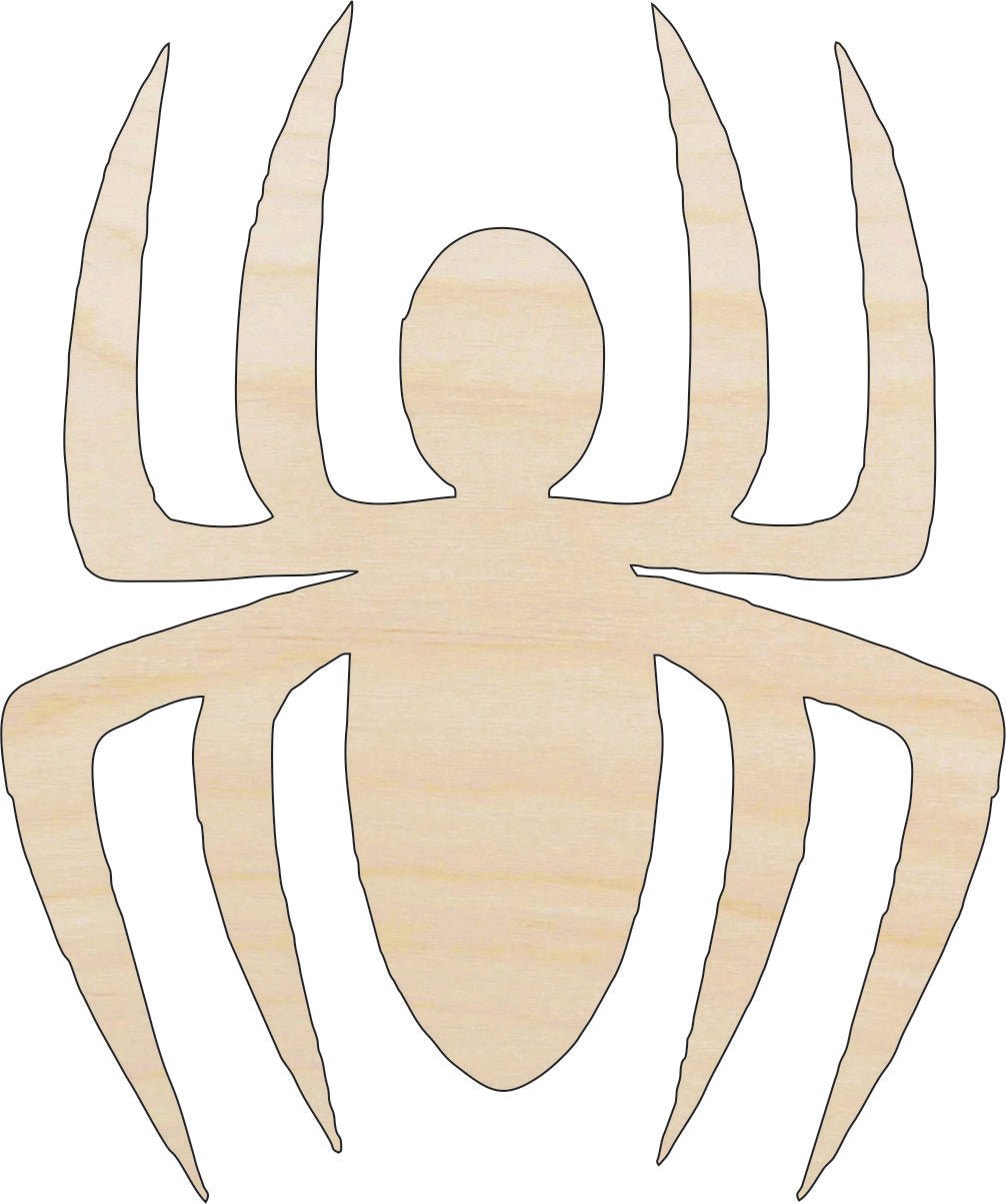 Spider Wood Craft Shape - Laser Cut Baltic Birch Unfinished DIY Wood Art Supplies BUG31 - The Wood Shape Store