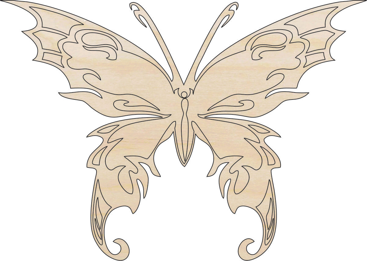 Butterfly - Laser Cut Out Unfinished Wood Craft Shape BUG33 Butterfly - Laser Cut Out Unfinished Wood Craft Shape BUG33