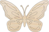 Butterfly Wood Craft Shape - Laser Cut Baltic Birch Unfinished DIY Wood Art Supplies BUG34 - The Wood Shape Store