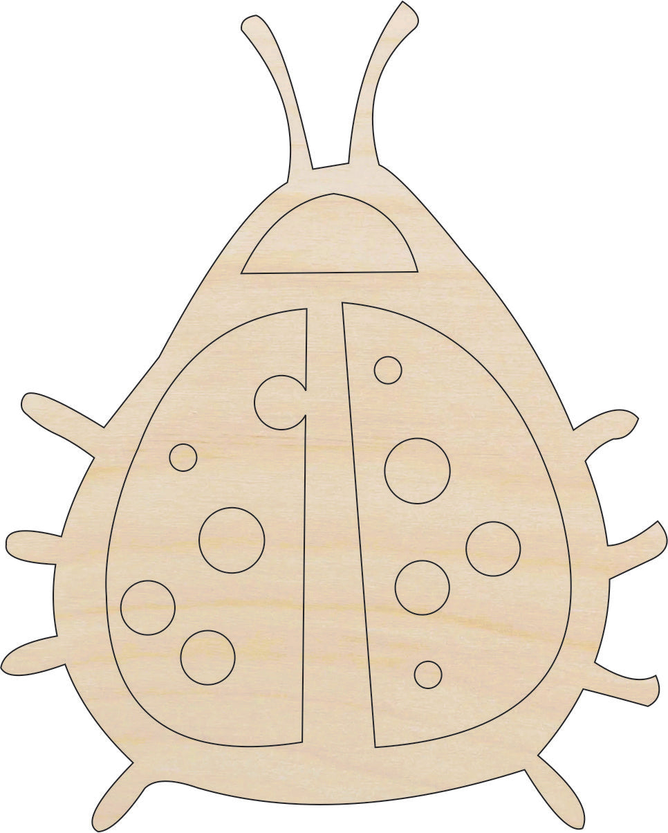 Ladybug - Laser Cut Out Unfinished Wood Craft Shape BUG39 Ladybug - Laser Cut Out Unfinished Wood Craft Shape BUG39