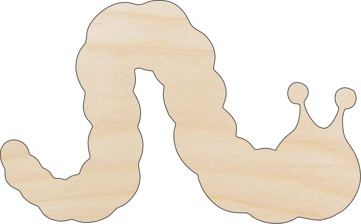 Caterpillar Wood Craft Shape - Laser Cut Baltic Birch Unfinished DIY Wood Art Supplies BUG52 - The Wood Shape Store