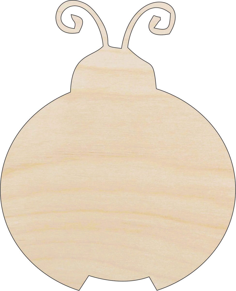 Ladybug Wood Craft Shape - Laser Cut Baltic Birch Unfinished DIY Wood Art Supplies BUG55 - The Wood Shape Store