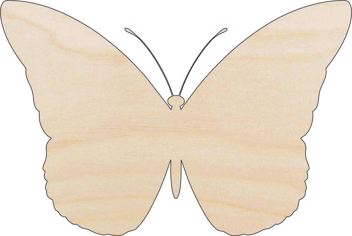 Butterfly Wood Craft Shape - Laser Cut Baltic Birch Unfinished DIY Wood Art Supplies BUG68 - The Wood Shape Store