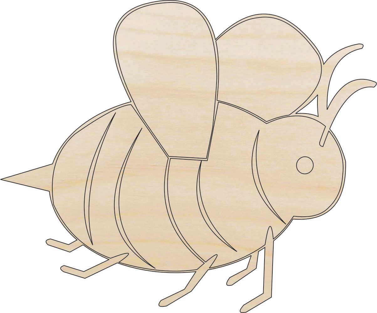 Bumblebee - Laser Cut Out Unfinished Wood Craft Shape BUG6