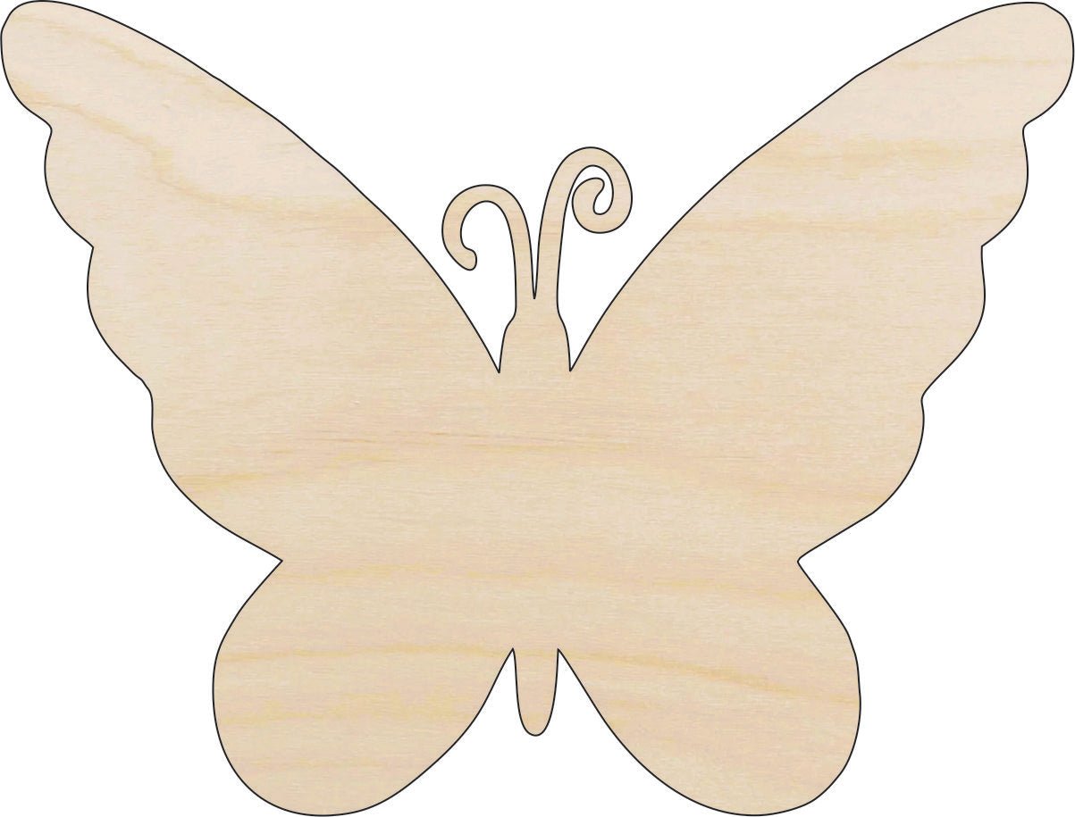 Butterfly Wood Craft Shape - Laser Cut Baltic Birch Unfinished DIY Wood Art Supplies BUG71 - The Wood Shape Store
