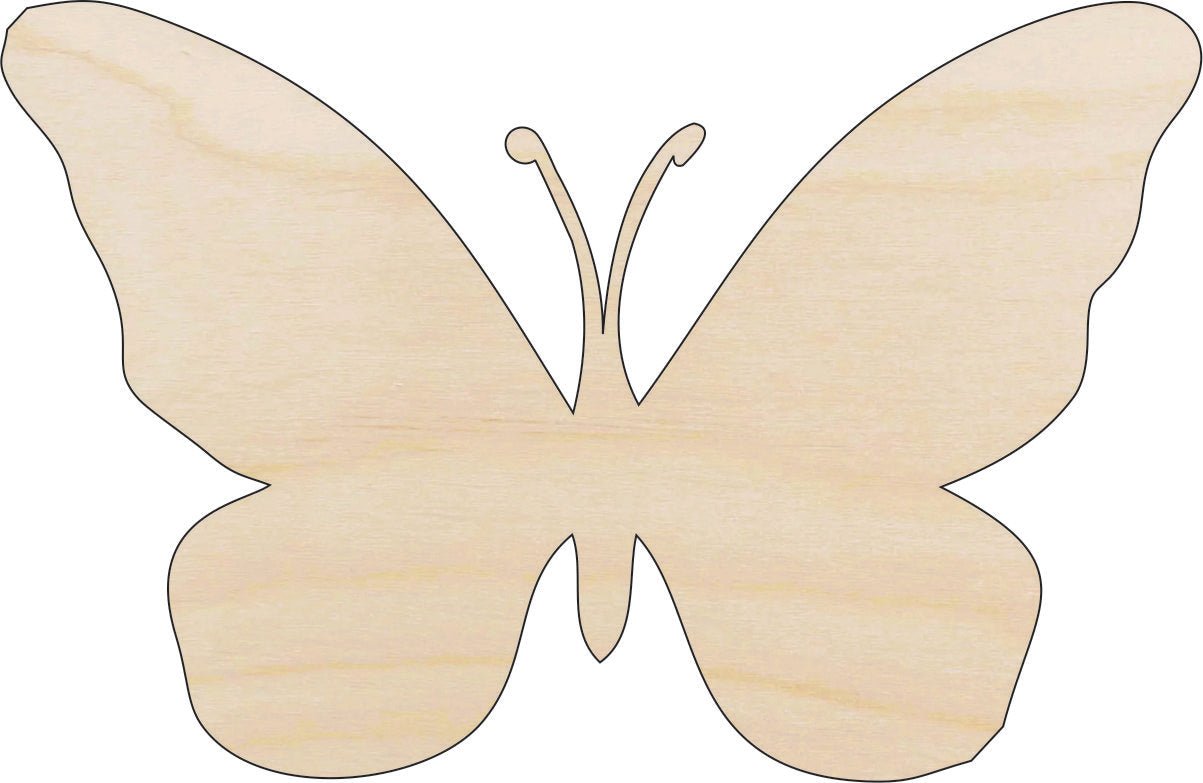 Butterfly Wood Craft Shape - Laser Cut Baltic Birch Unfinished DIY Wood Art Supplies BUG73 - The Wood Shape Store