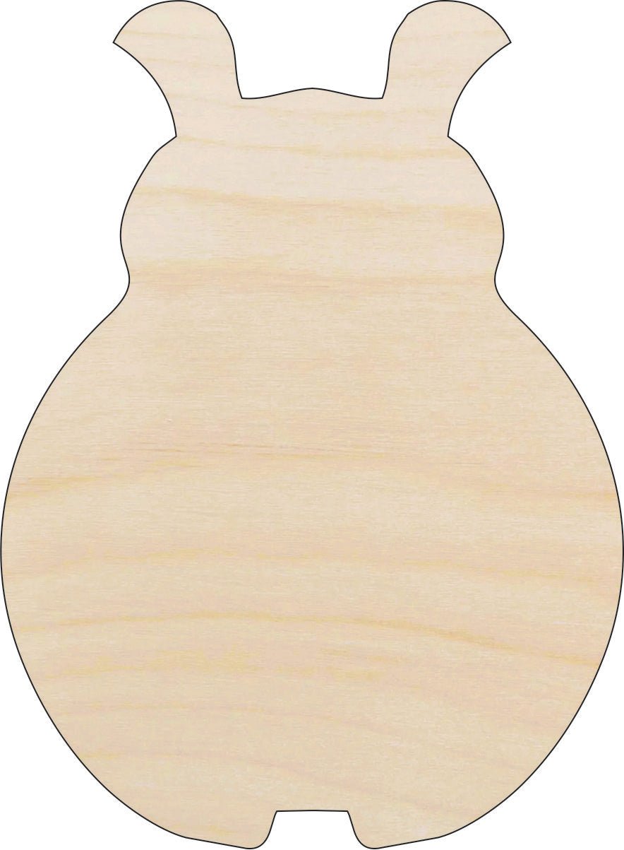 Ladybug Wood Craft Shape - Laser Cut Baltic Birch Unfinished DIY Wood Art Supplies BUG76 - The Wood Shape Store