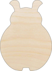 Ladybug Wood Craft Shape - Laser Cut Baltic Birch Unfinished DIY Wood Art Supplies BUG76 - The Wood Shape Store