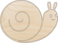 Snail Wood Craft Shape - Laser Cut Baltic Birch Unfinished DIY Wood Art Supplies BUG7 - The Wood Shape Store
