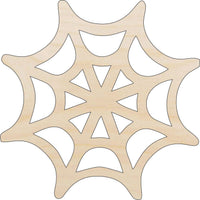 Spider Web Wood Craft Shape - Laser Cut Baltic Birch Unfinished DIY Wood Art Supplies BUG83 - The Wood Shape Store