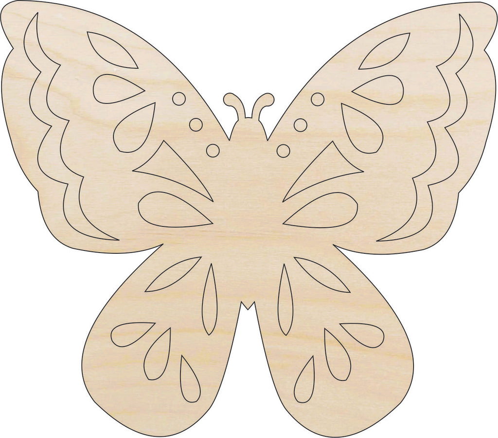 Butterfly - Laser Cut Out Unfinished Wood Craft Shape BUG84
