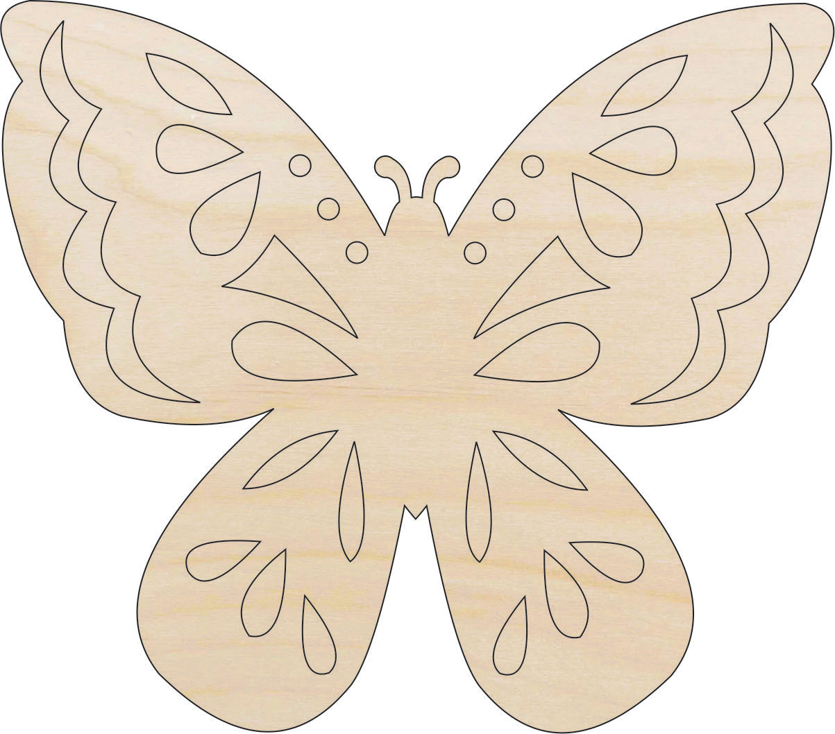 Butterfly - Laser Cut Out Unfinished Wood Craft Shape BUG84 Butterfly - Laser Cut Out Unfinished Wood Craft Shape BUG84