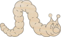 Caterpillar Wood Craft Shape - Laser Cut Baltic Birch Unfinished DIY Wood Art Supplies BUG8 - The Wood Shape Store