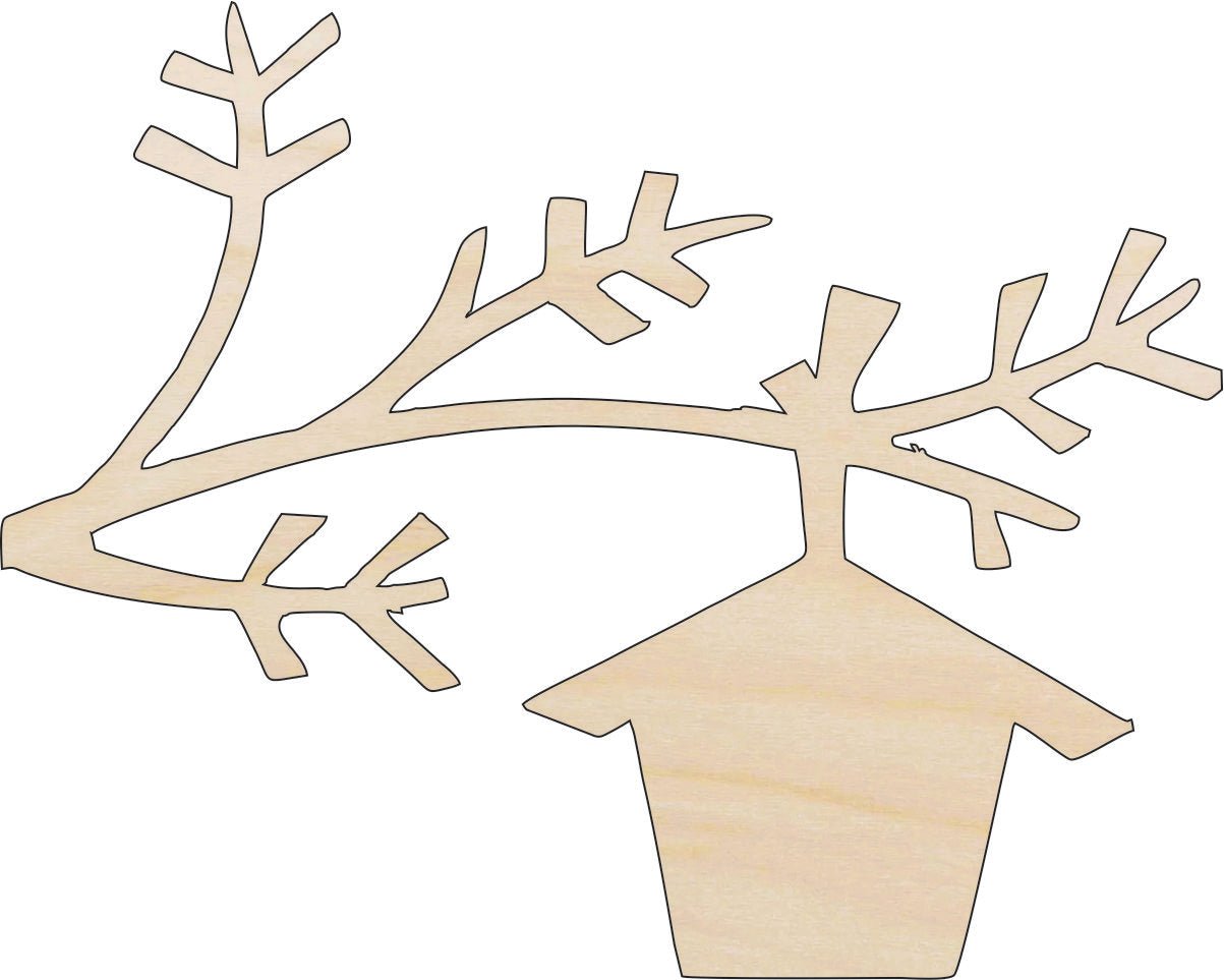 Birdhouse Wood Craft Shape - Laser Cut Baltic Birch Unfinished DIY Wood Art Supplies CAG10 - The Wood Shape Store