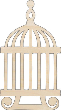 Birdcage Wood Craft Shape - Laser Cut Baltic Birch Unfinished DIY Wood Art Supplies CAG11 - The Wood Shape Store