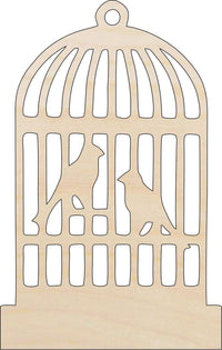 Birdcage Wood Craft Shape - Laser Cut Baltic Birch Unfinished DIY Wood Art Supplies CAG14 - The Wood Shape Store