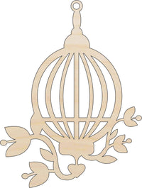 Birdcage Wood Craft Shape - Laser Cut Baltic Birch Unfinished DIY Wood Art Supplies CAG15 - The Wood Shape Store