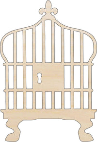 Birdcage Wood Craft Shape - Laser Cut Baltic Birch Unfinished DIY Wood Art Supplies CAG1 - The Wood Shape Store