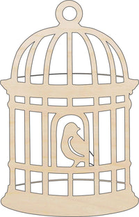 Birdcage Wood Craft Shape - Laser Cut Baltic Birch Unfinished DIY Wood Art Supplies CAG2 - The Wood Shape Store