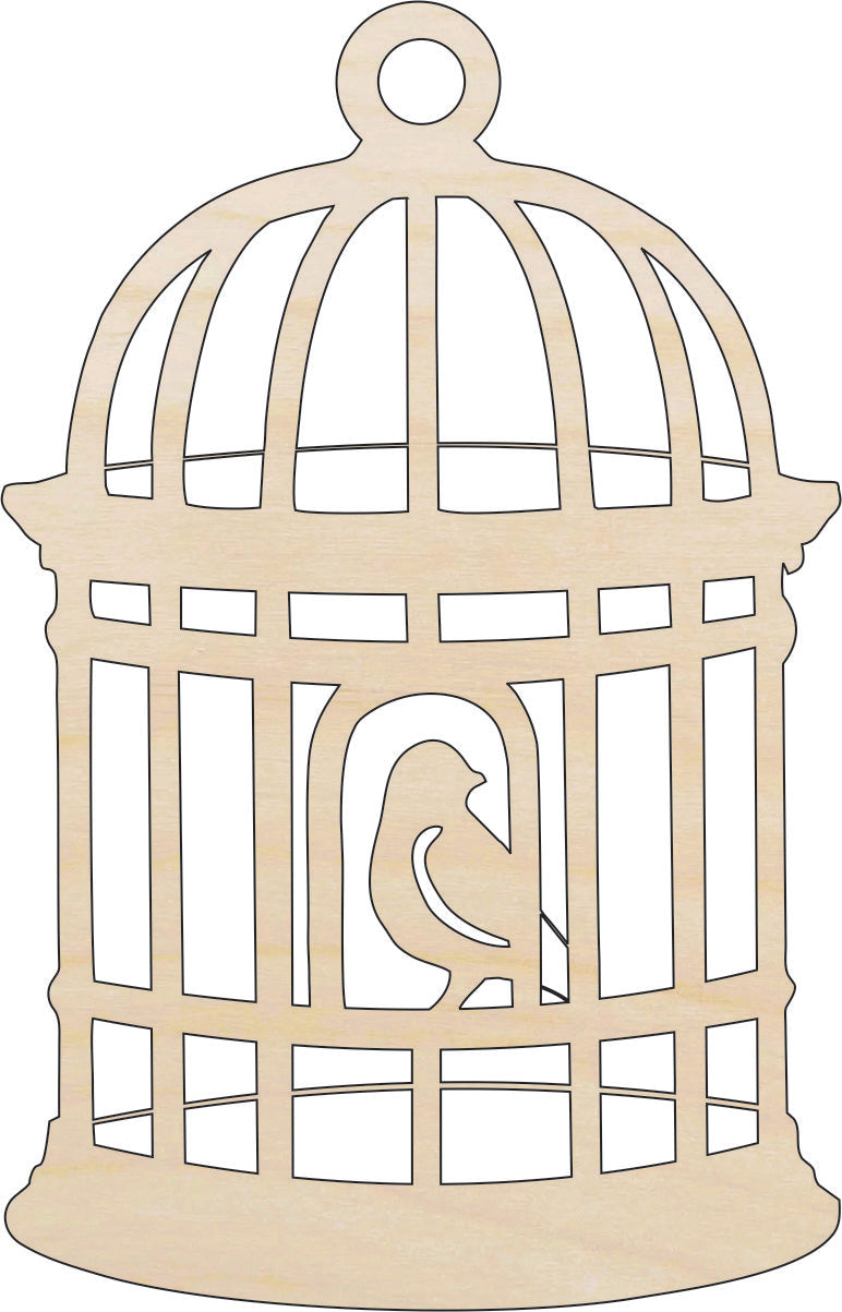 Birdcage - Laser Cut Out Unfinished Wood Craft Shape CAG2