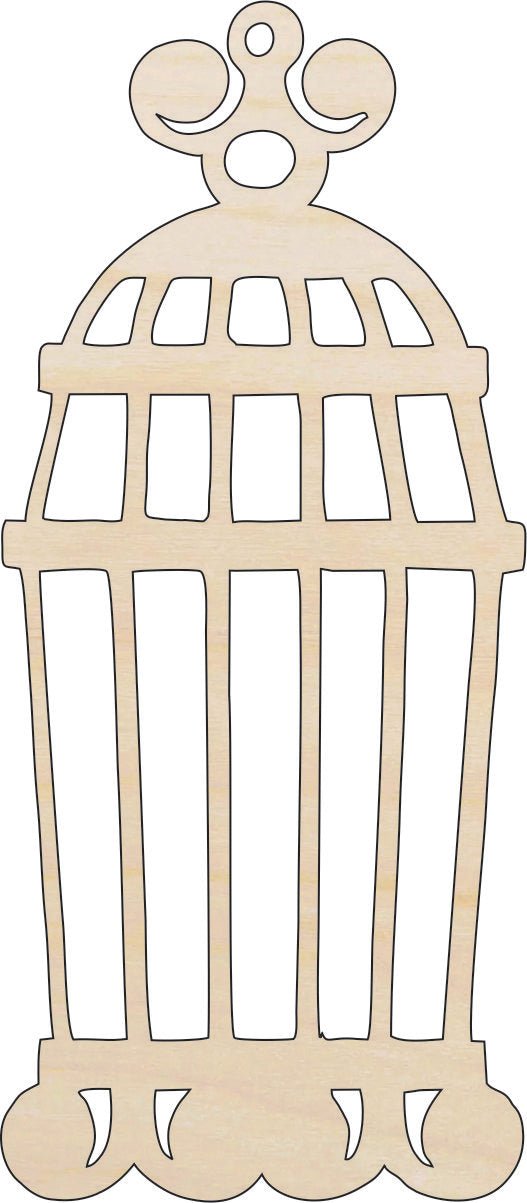 Birdcage Wood Craft Shape - Laser Cut Baltic Birch Unfinished DIY Wood Art Supplies CAG8 - The Wood Shape Store