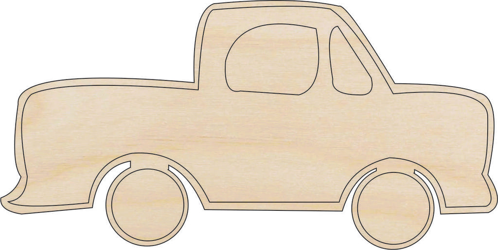 Car Truck - Laser Cut Out Unfinished Wood Craft Shape CAR113