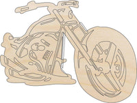 Motorcycle Wood Craft Shape - Laser Cut Baltic Birch Unfinished DIY Wood Art Supplies CAR15 - The Wood Shape Store