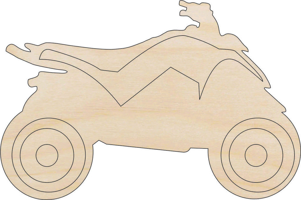 Car Four Wheeler - Laser Cut Out Unfinished Wood Craft Shape CAR23