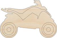 Four Wheeler Wood Craft Shape - Laser Cut Baltic Birch Unfinished DIY Wood Art Supplies CAR23 - The Wood Shape Store