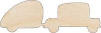 Camper Wood Craft Shape - Laser Cut Baltic Birch Unfinished DIY Wood Art Supplies CAR38 - The Wood Shape Store