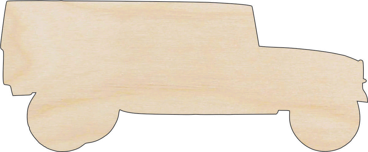 Military Truck - Laser Cut Out Unfinished Wood Craft Shape CAR39 Military Truck - Laser Cut Out Unfinished Wood Craft Shape CAR39
