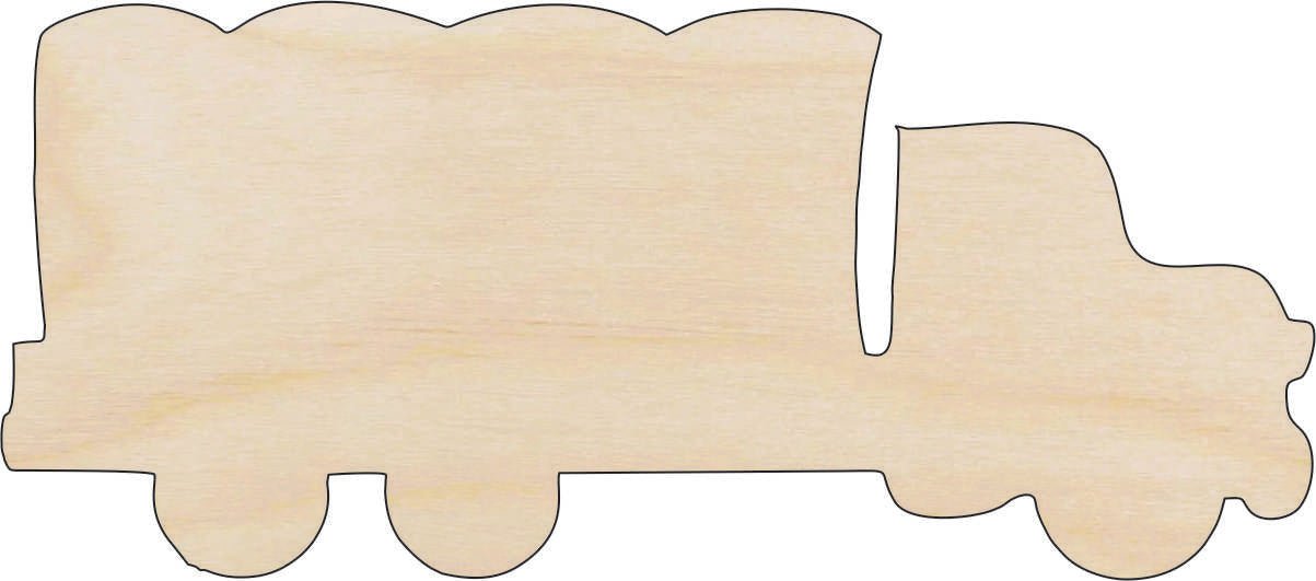 Military Truck Wood Craft Shape - Laser Cut Baltic Birch Unfinished DIY Wood Art Supplies CAR46 - The Wood Shape Store