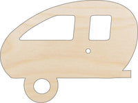 Camper Wood Craft Shape - Laser Cut Baltic Birch Unfinished DIY Wood Art Supplies CAR4 - The Wood Shape Store