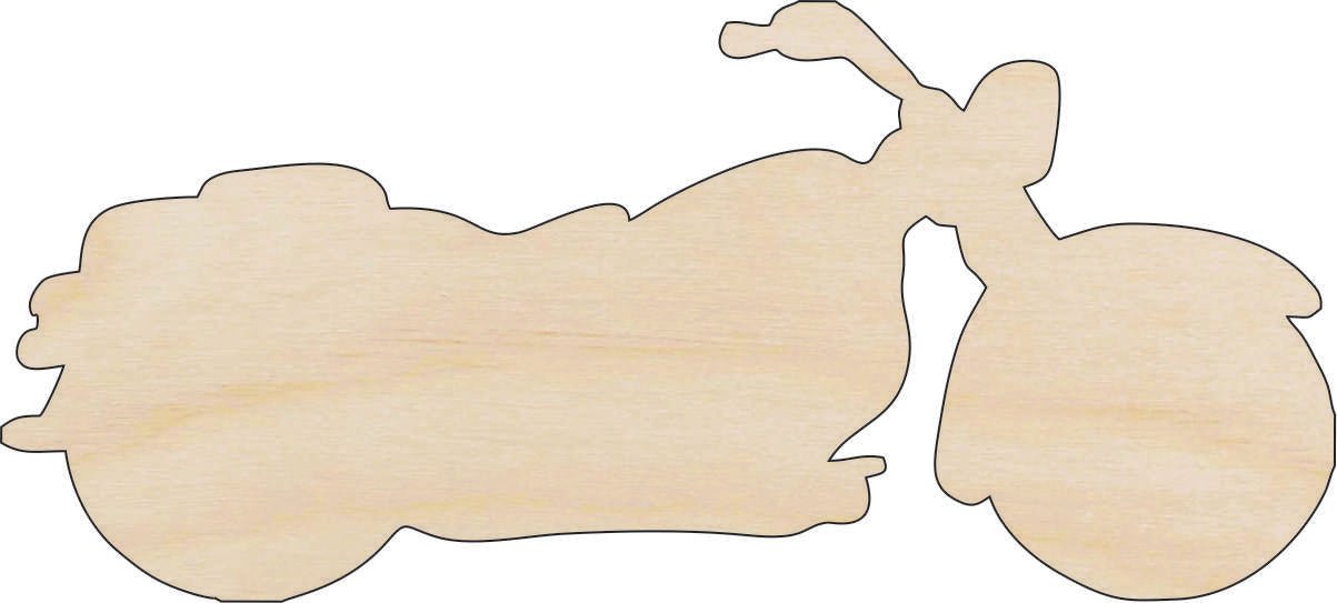 Motorcycle Wood Craft Shape - Laser Cut Baltic Birch Unfinished DIY Wood Art Supplies CAR55 - The Wood Shape Store