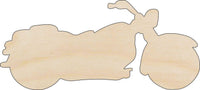 Motorcycle Wood Craft Shape - Laser Cut Baltic Birch Unfinished DIY Wood Art Supplies CAR55 - The Wood Shape Store