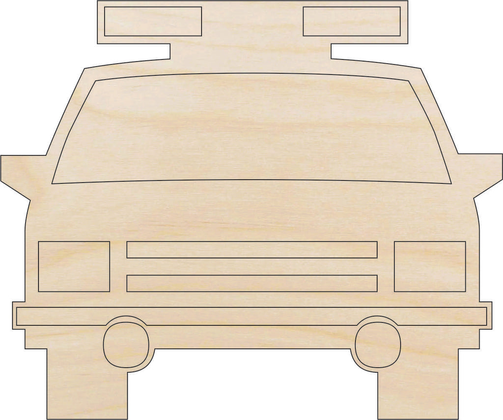 Car Police - Laser Cut Out Unfinished Wood Craft Shape CAR6