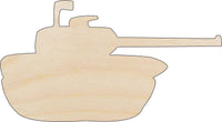 Military Tank Wood Craft Shape - Laser Cut Baltic Birch Unfinished DIY Wood Art Supplies CAR73 - The Wood Shape Store