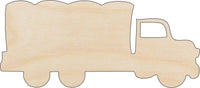 Military Truck Wood Craft Shape - Laser Cut Baltic Birch Unfinished DIY Wood Art Supplies CAR78 - The Wood Shape Store