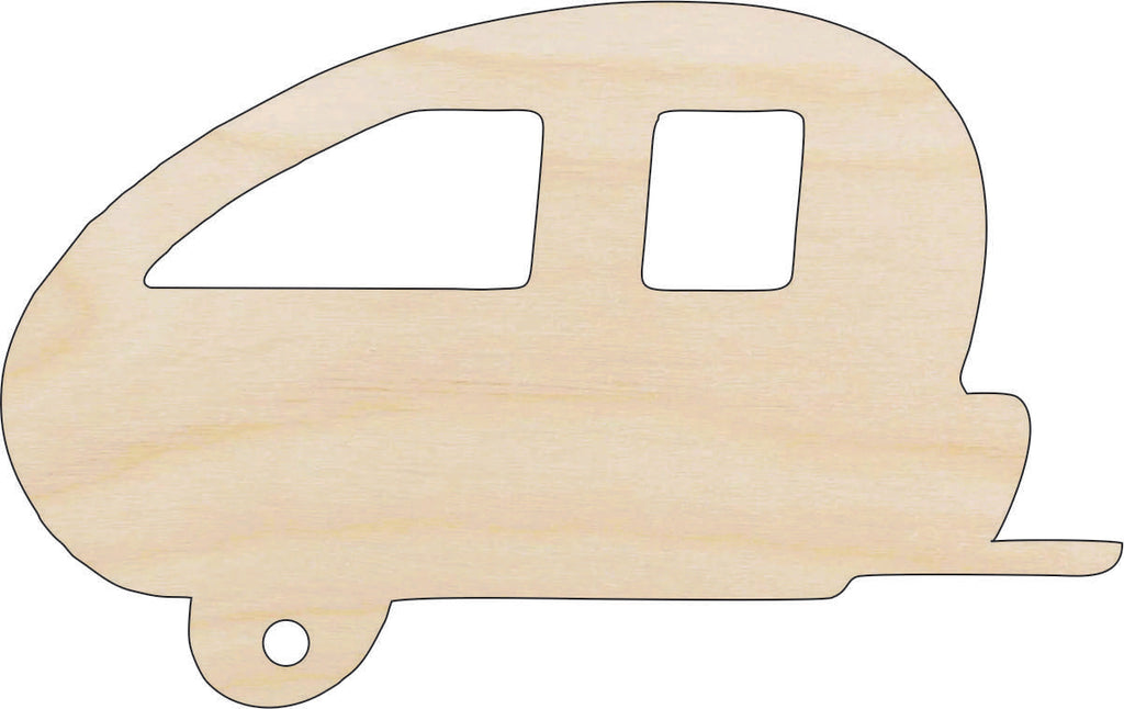 Car Camper - Laser Cut Out Unfinished Wood Craft Shape CAR80