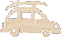 Car Wood Craft Shape - Laser Cut Baltic Birch Unfinished DIY Wood Art Supplies CAR85 - The Wood Shape Store